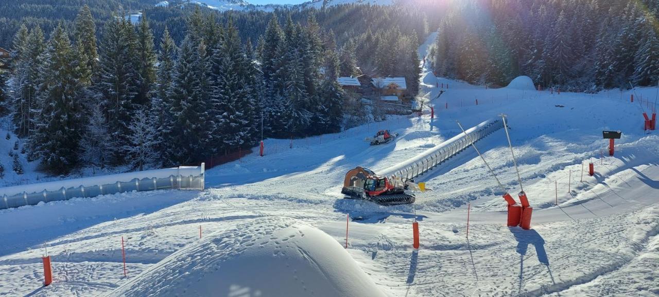 40M2 - Ski Aux Pieds - La Tania - Parking Couvert Buitenkant foto