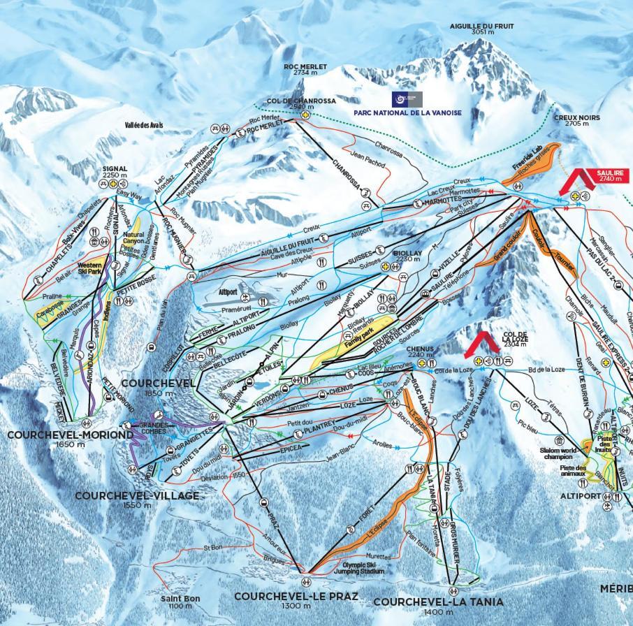 40M2 - Ski Aux Pieds - La Tania - Parking Couvert Buitenkant foto